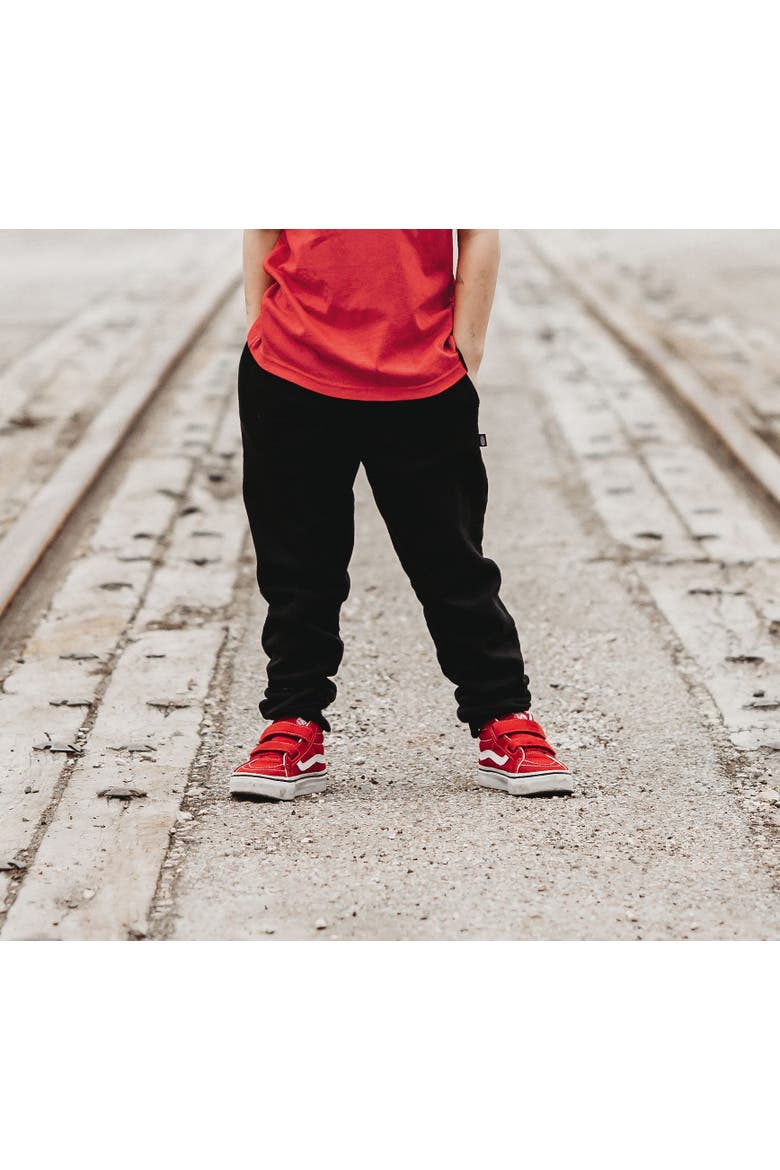 Baby Unisex Soft 100% Cotton Warm and Cozy Fleece Pocket Jogger, Alternate, color, Red