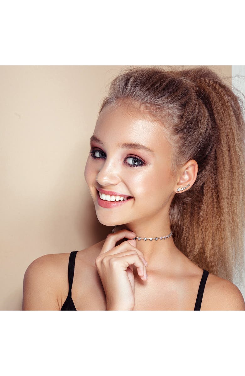 BLING JEWELRY Celestial Star Ear Crawler Earrings, Alternate, color, 