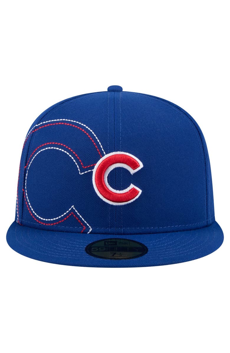 New Era Men's New Era Royal Chicago Cubs Yarn Stitch 59FIFTY Fitted Hat, Alternate, color, Royal