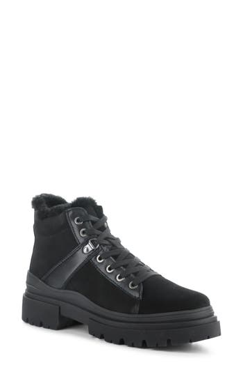 Bos. & Co. River Waterproof Platform Ankle Boot In Black