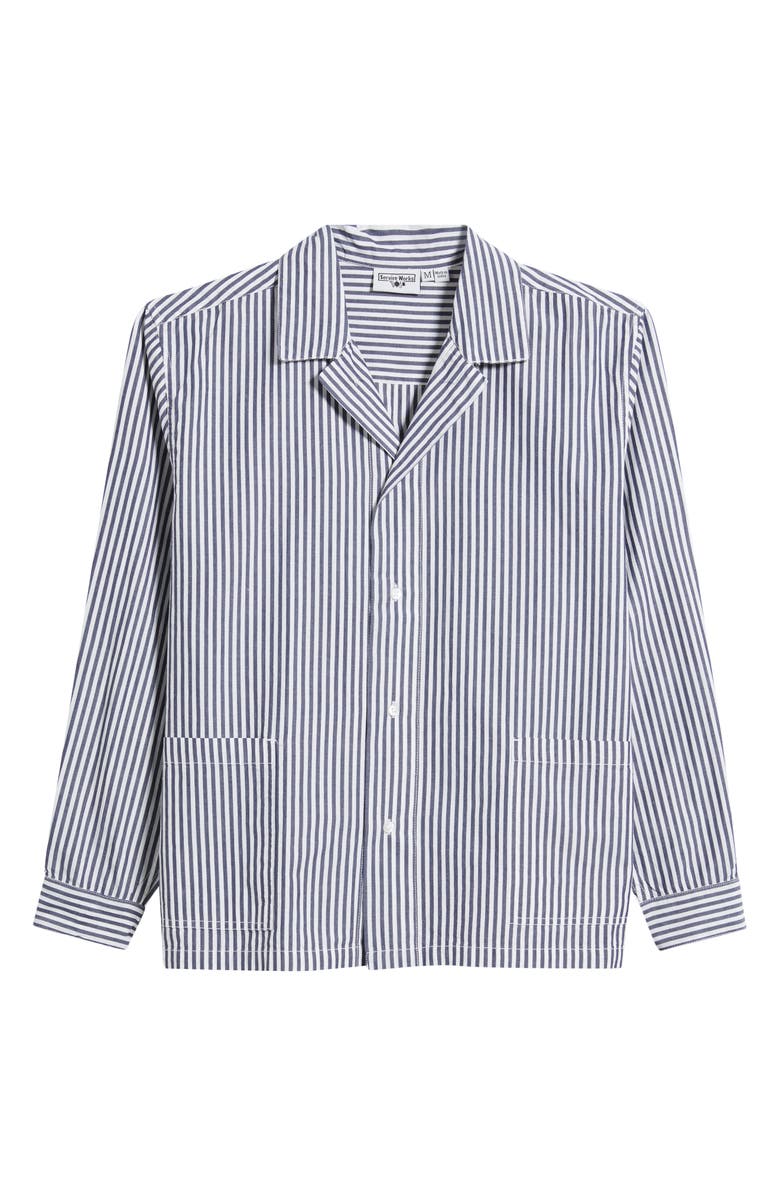 Service Works Waiter Stripe Poplin Button-Up shirt, Alternate, color, Royal