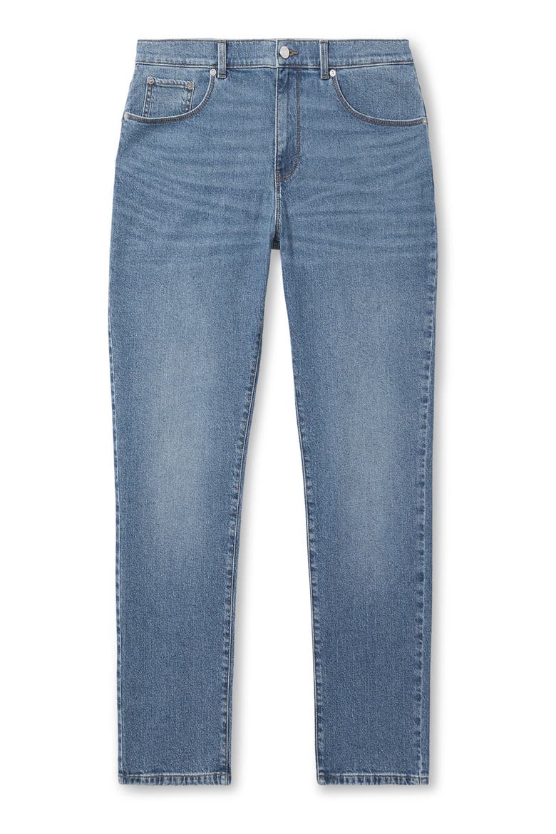 Bishopsgate Straight Leg Jeans, Alternate, color, MID BLUE WASH
