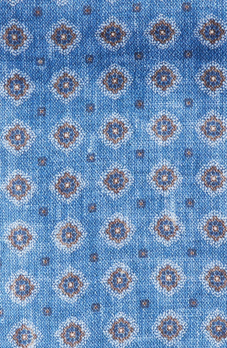 Nordstrom Diamond Medallion Silk Pocket Square, Alternate, color, 