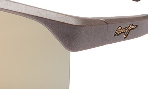Maui Jim Paluna 99mm Polarizedplus2® Semi-rimless Sunglasses In Brown