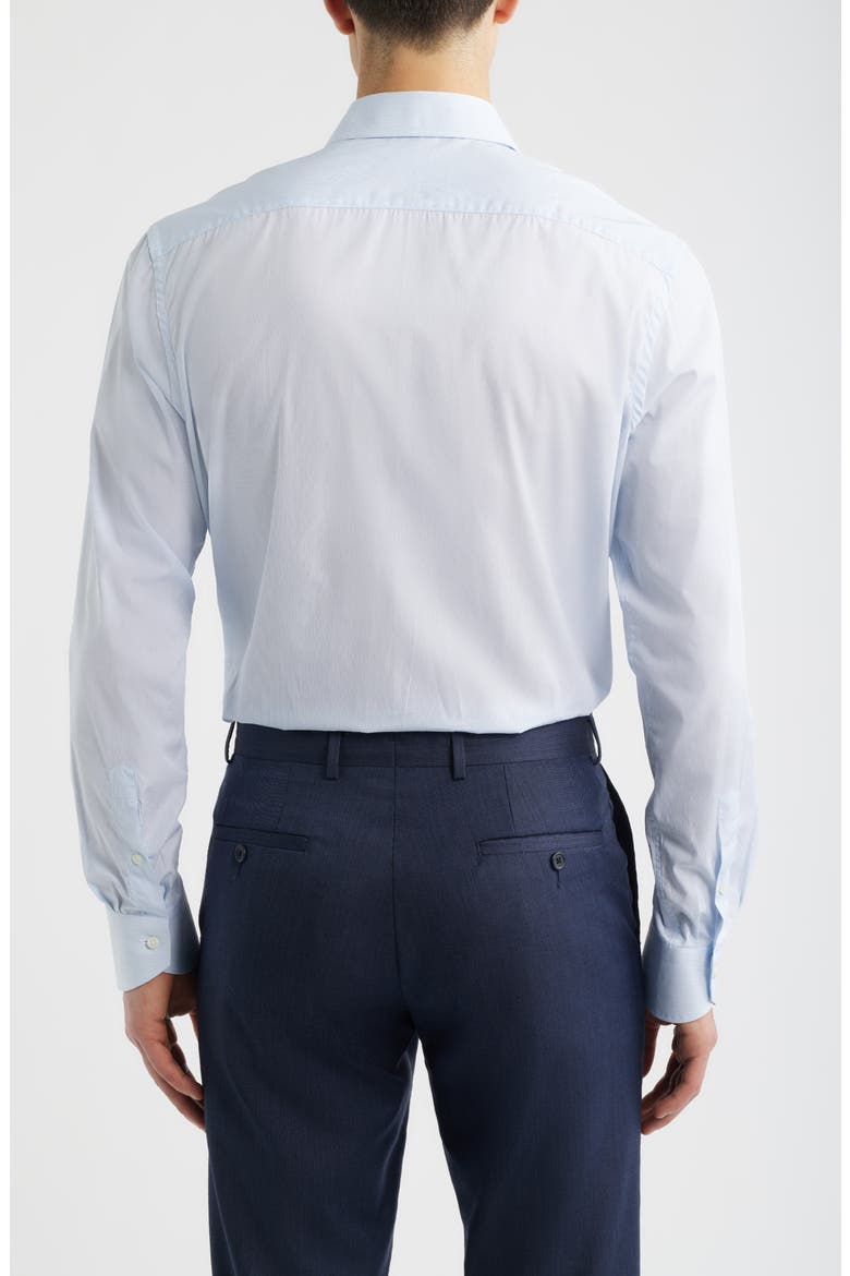 Regular Fit Stripe Dress Shirt, Alternate, color, LIGHT BLUE