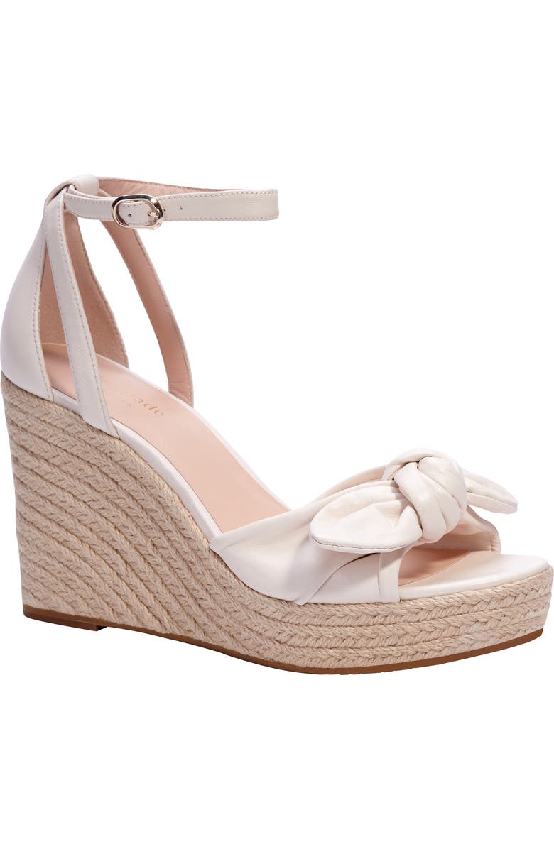 Kate Spade New York tianna espadrille wedge sandal, Main, color, Parchment