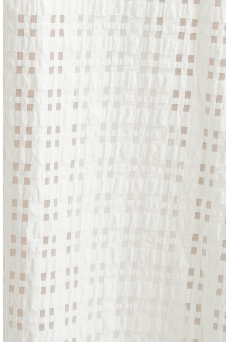 Belted Mixed Media Maxi Dress, Alternate, color, WHITE