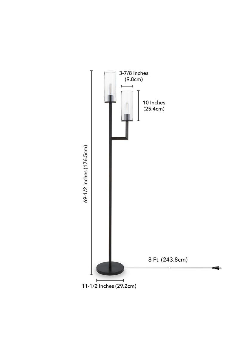 ADDISON AND LANE Basso Floor Lamp with Double Torchiere, Alternate, color,