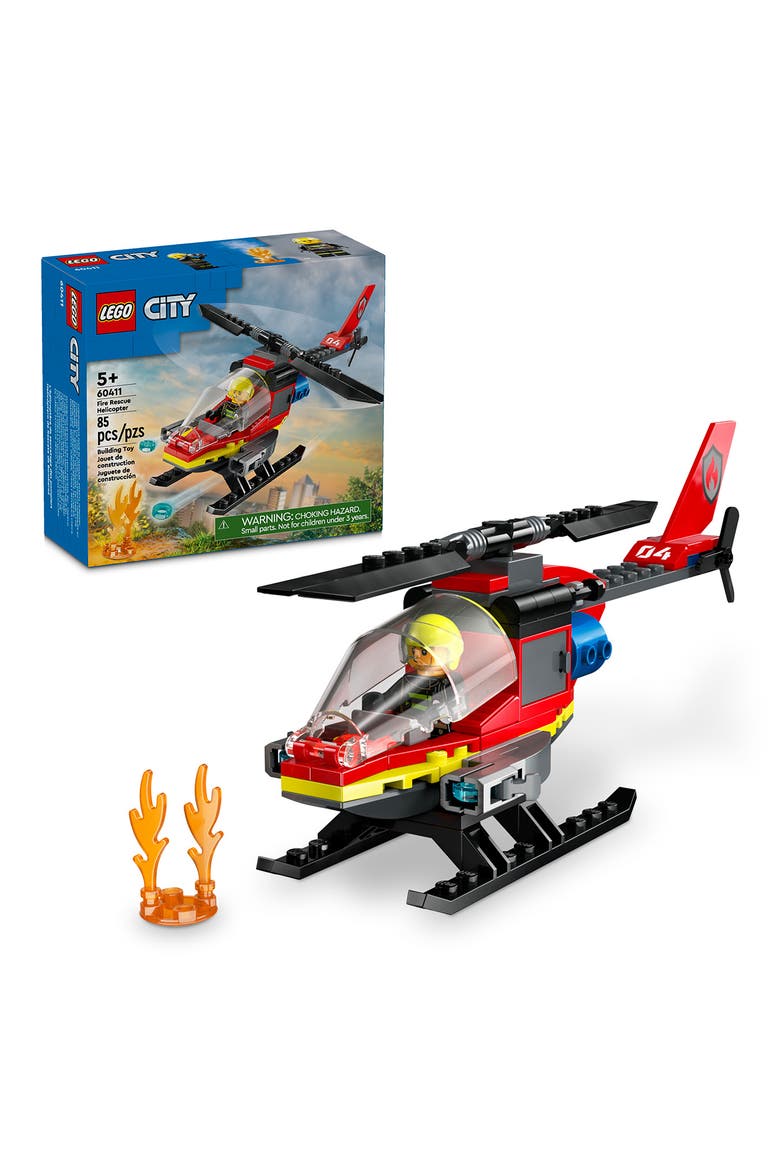 Fire Rescue Helicopter Building Set 60411, Alternate, color, MULTI