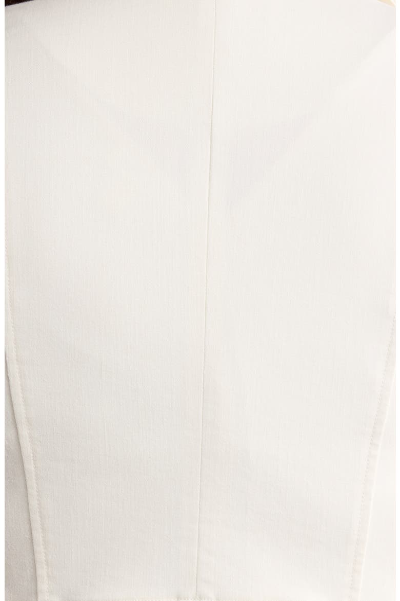 Peplum Cotton Blend Blazer, Alternate, color, WHIPPED CREAM