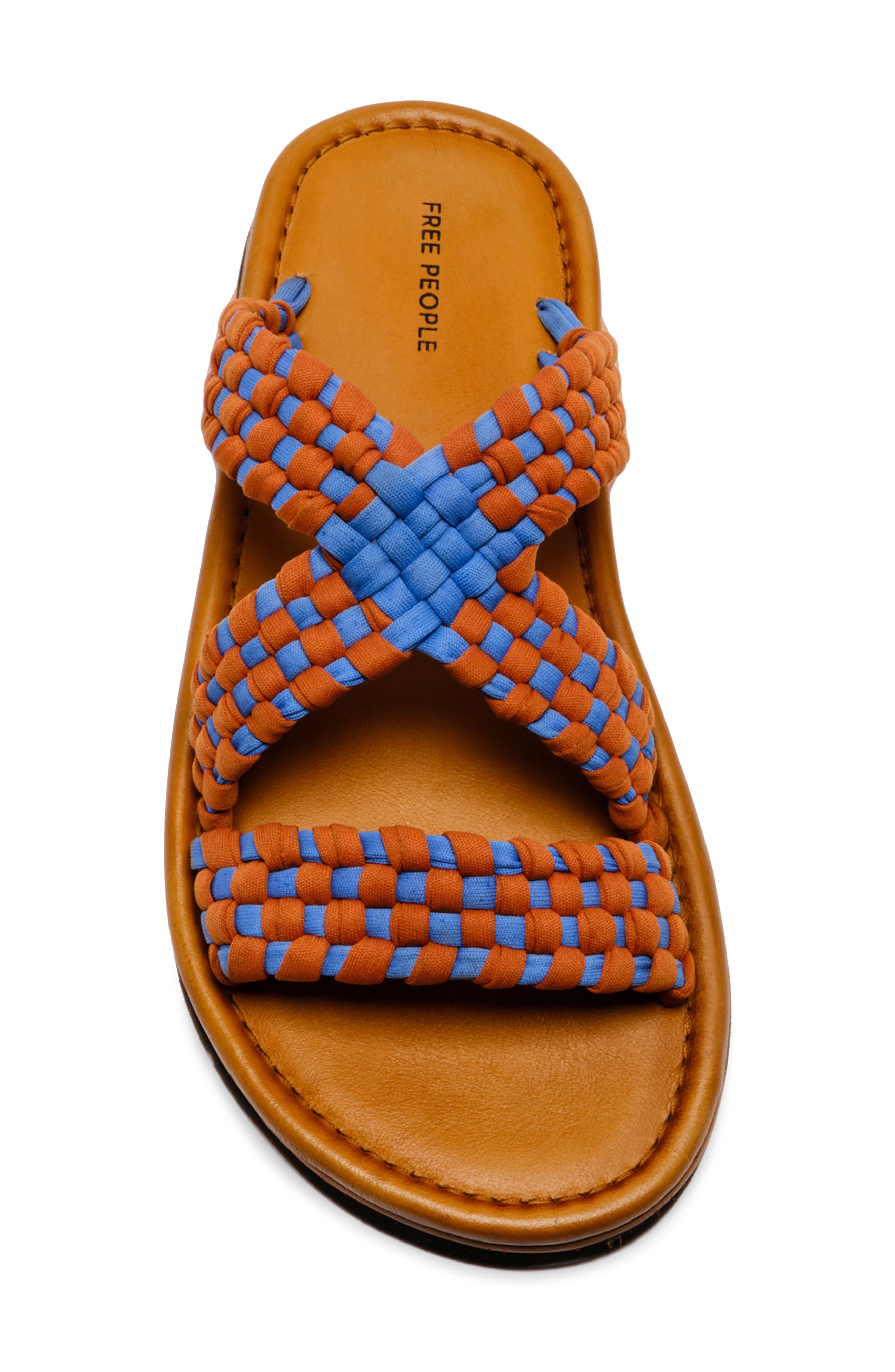 Free People Edge Water Woven Sandal, Alternate, color, Swim Team/ Luggage