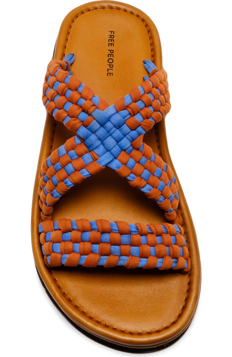 Free People Edge Water Woven Sandal, Alternate, color, Swim Team/ Luggage