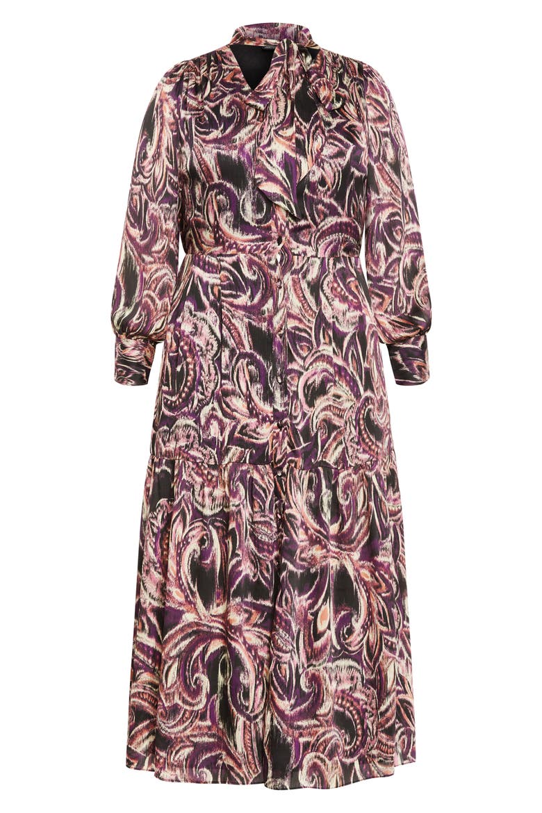Suzanne Print Long Sleeve Maxi Dress, Alternate, color, VINTAGE PAISLEY