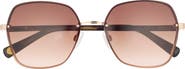 Ted Baker 59mm Gradient Square Sunglasses