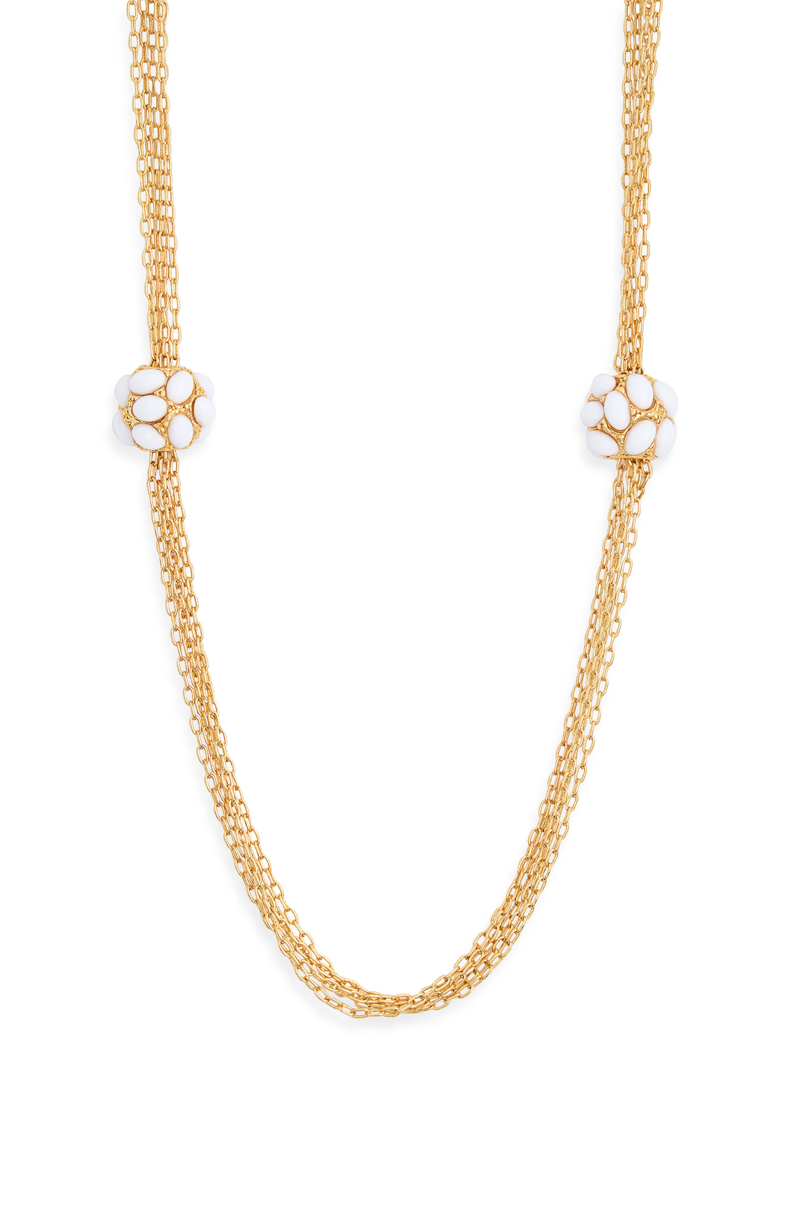 Kenneth Jay Lane Orb Station Multichain Necklace