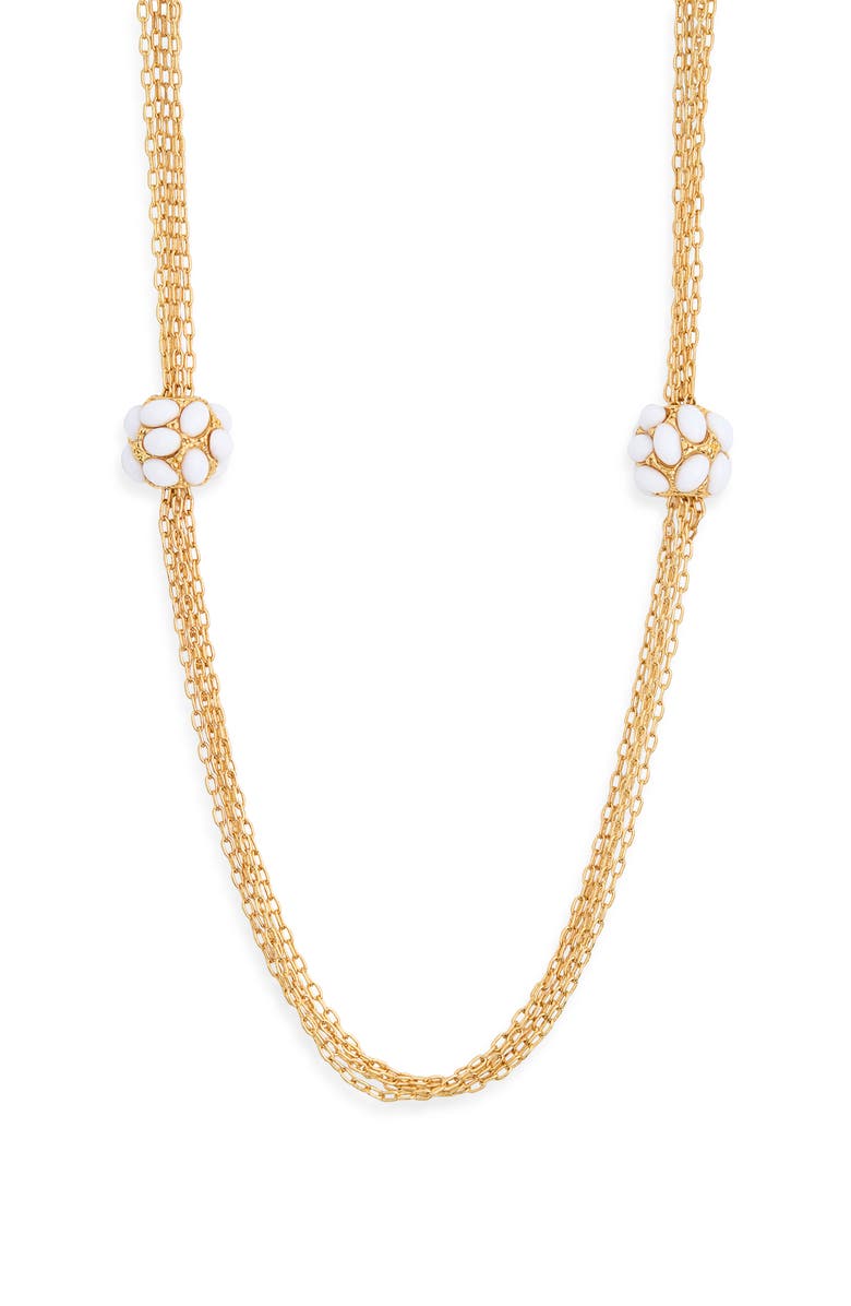 Kenneth Jay Lane Orb Station Multichain Necklace, Main, color,