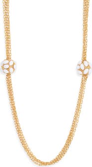 Kenneth Jay Lane Orb Station Multichain Necklace