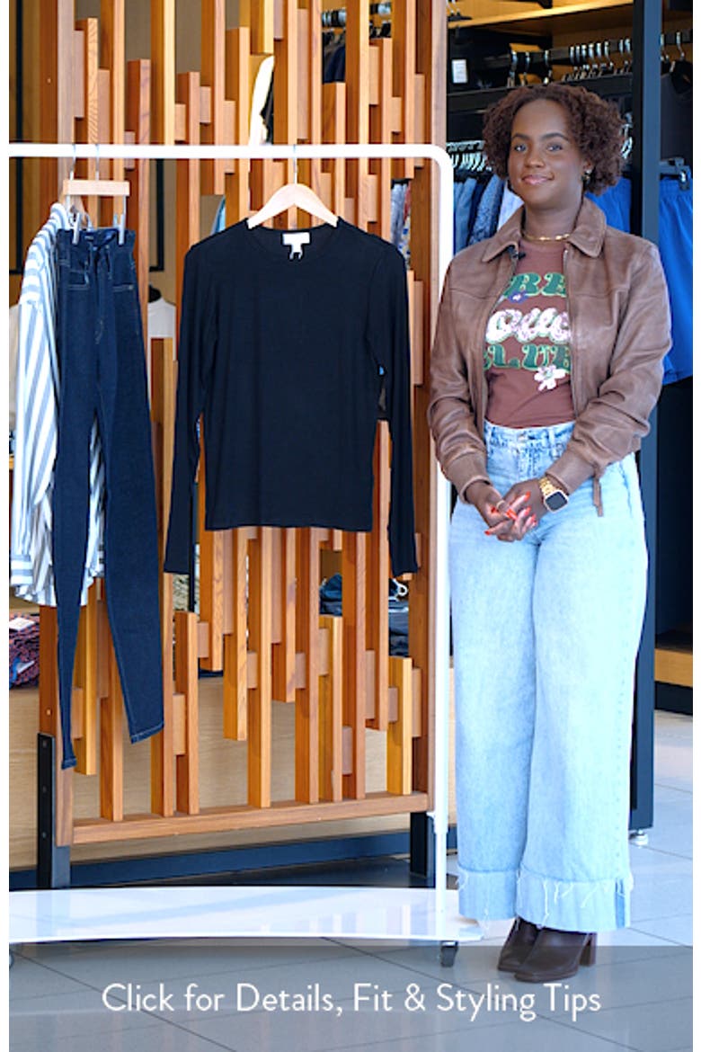 Long Sleeve Rib Top video
