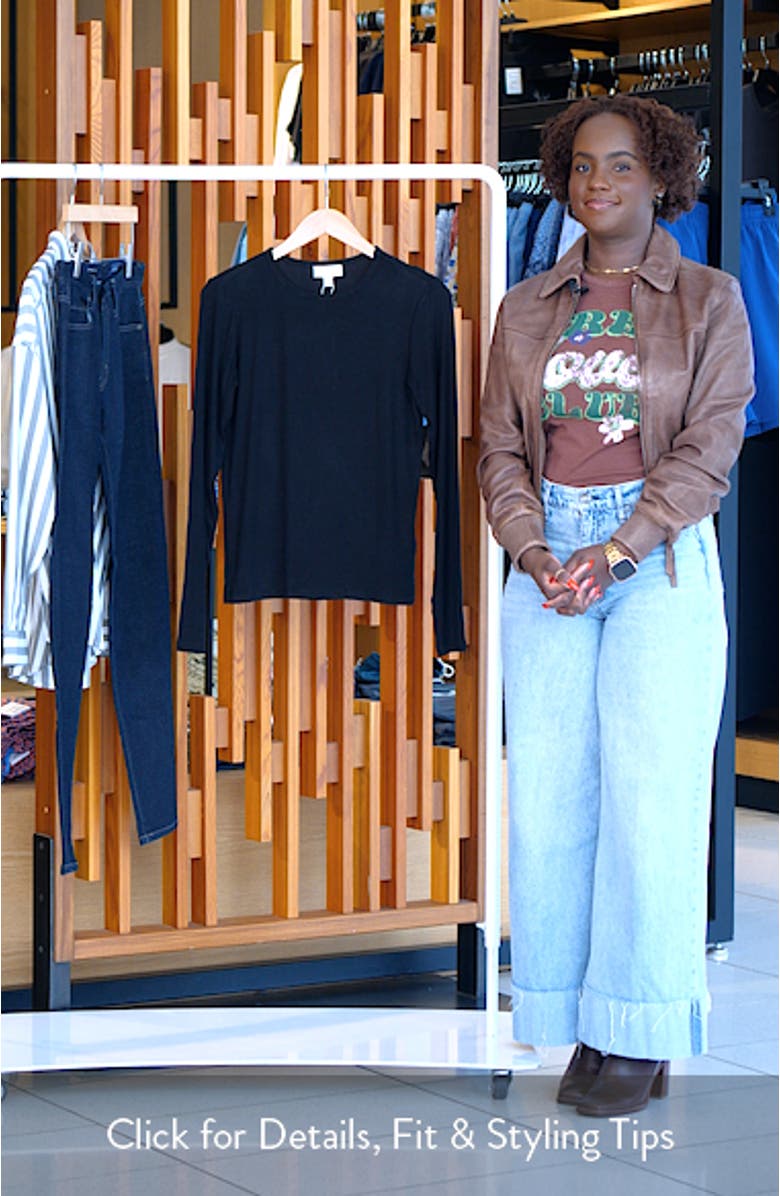 Long Sleeve Rib Top, sales video thumbnail