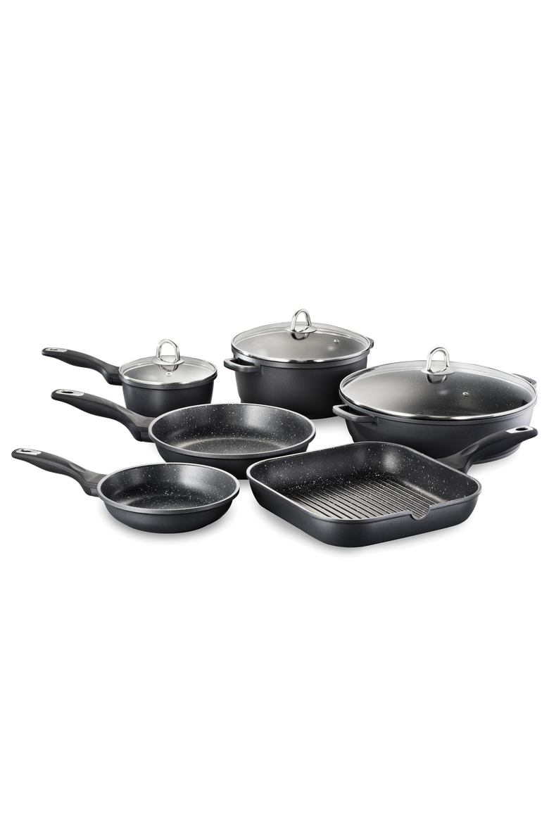 GRANITE Saucepan with Lid 3.1qt, Alternate, color, BLACK