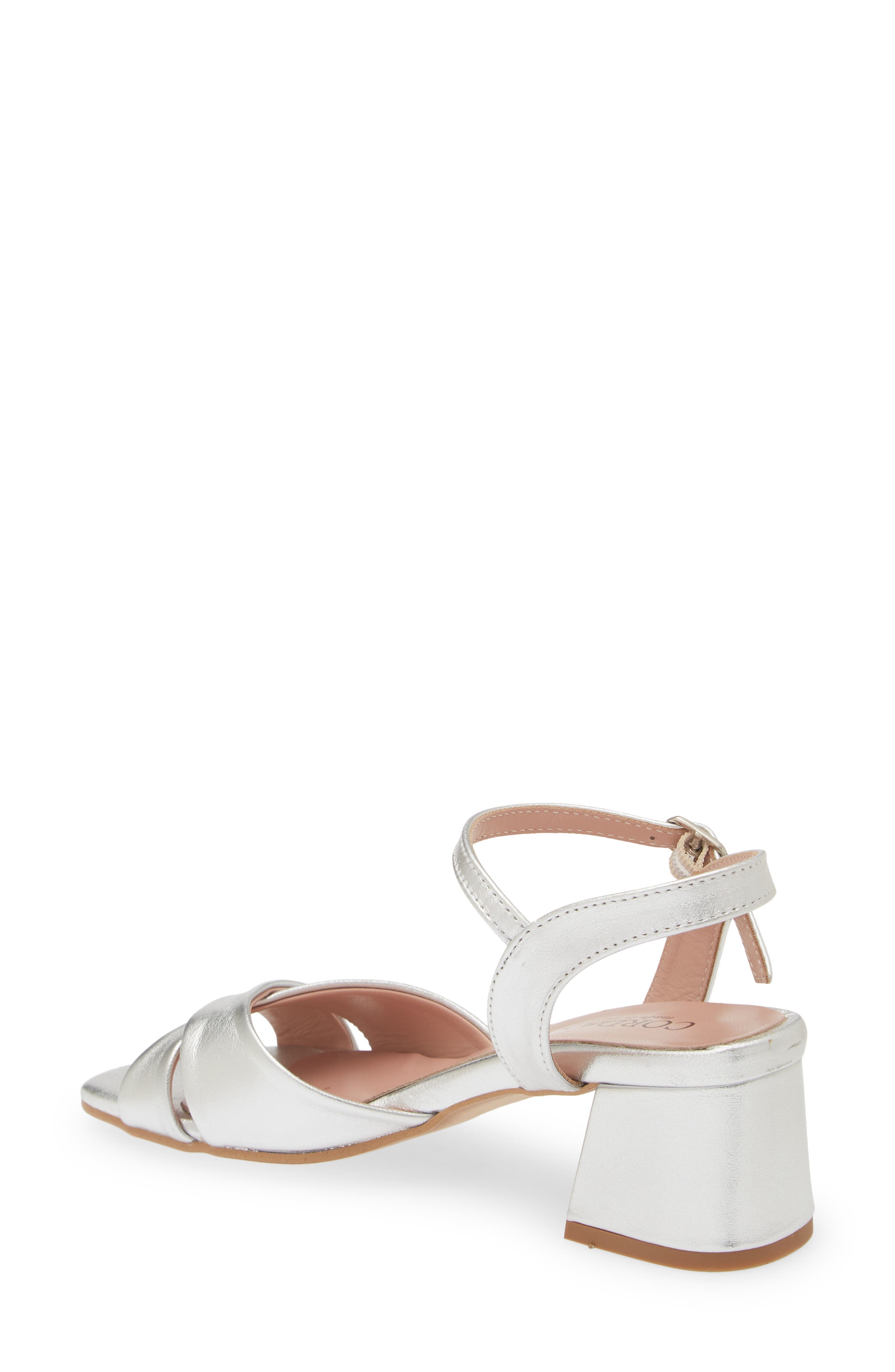 Cordani Ilaria Block Heel Sandal, Alternate, color, Argento