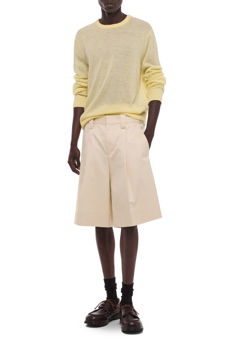 Merino Wool Blend Sweater, Alternate, color, YELLOW