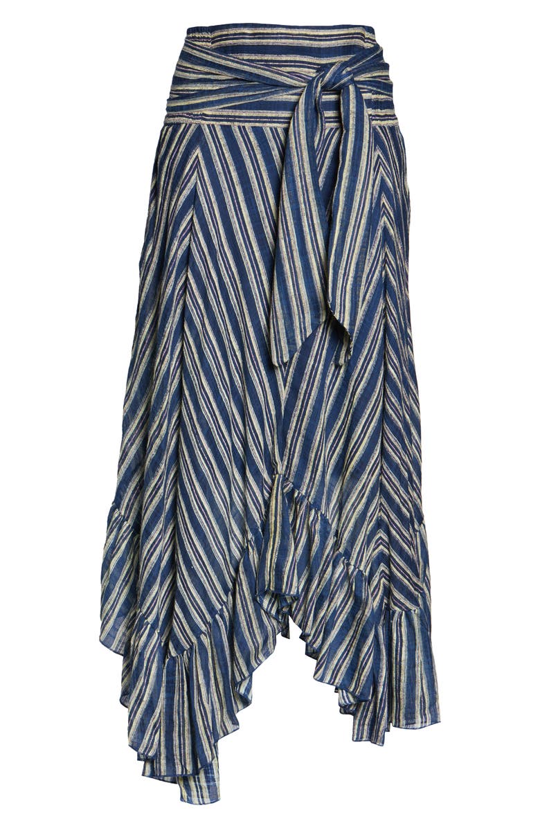 Free People Giselle Chevron Asymmetrical Skirt, Alternate, color,
