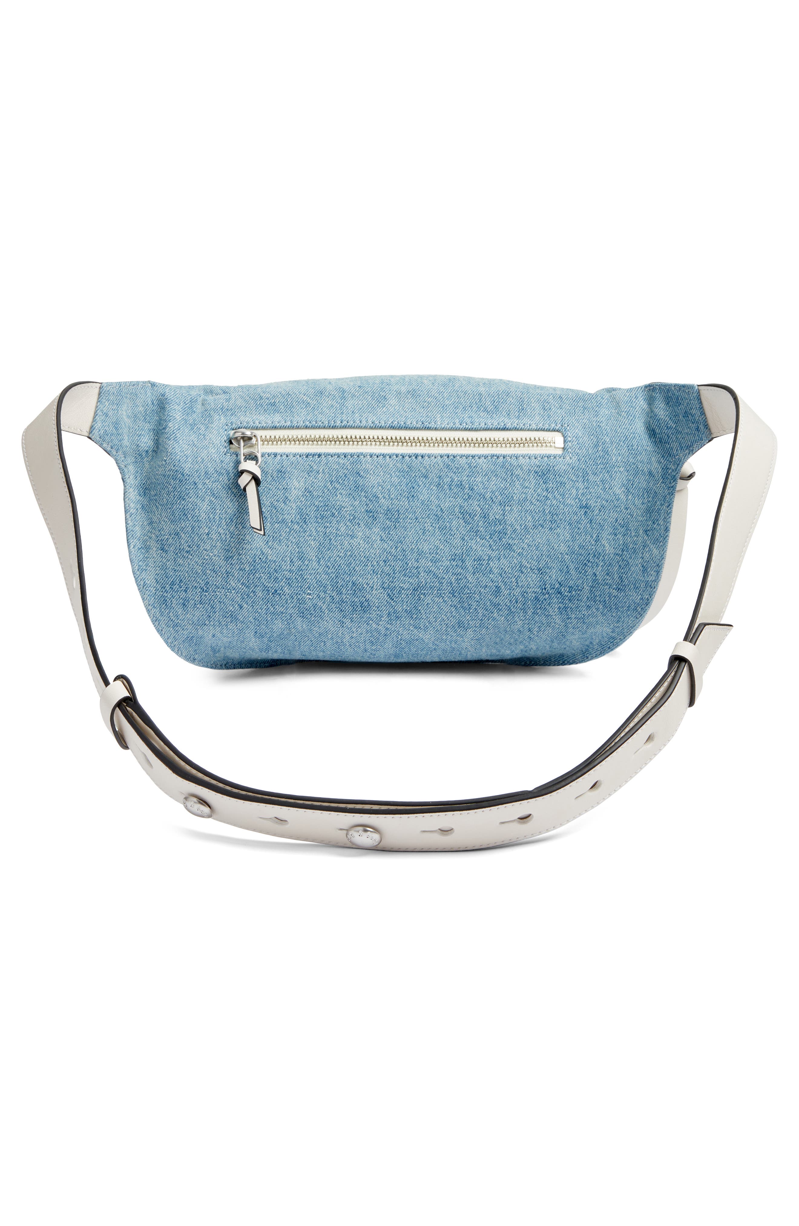 rag & bone Commuter Denim Belt Bag, Alternate, color, 