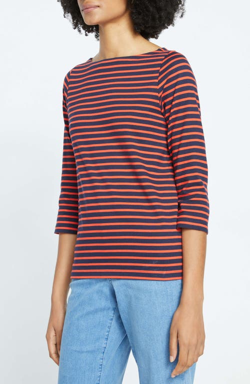 Universal Standard Belle Breton Stripe Top In Brown
