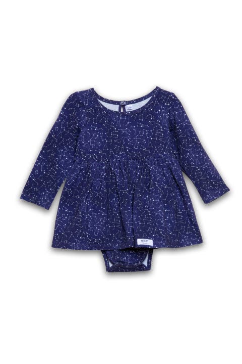 Printed Long Sleeve Bubble Romper