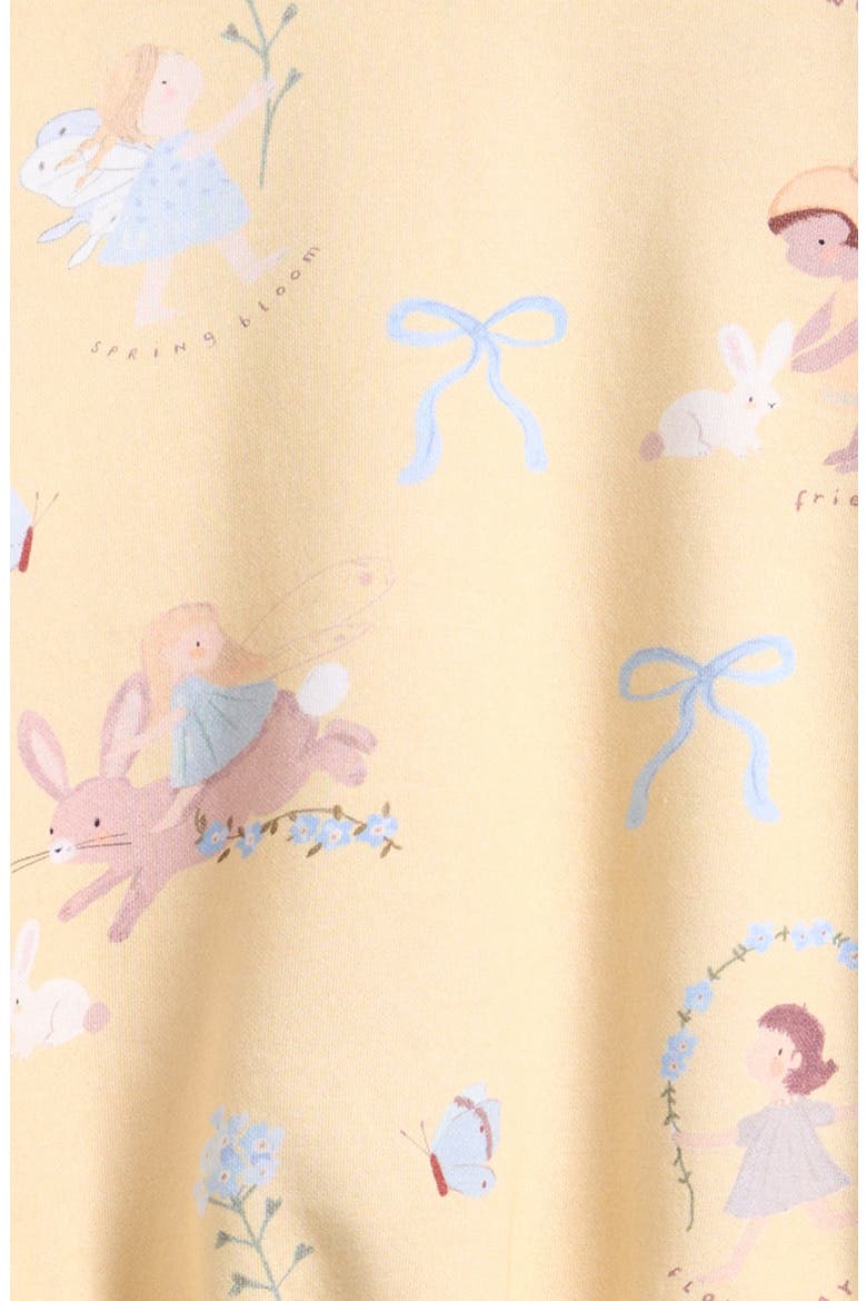 Kids' Fairy Sweatshirt & Leggings Set, Alternate, color, BEIGE/ BLUE MULTI
