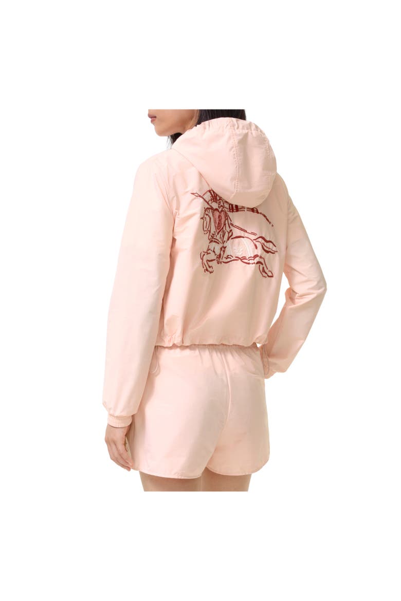 Heart Knight Stretch Nylon Hooded Jacket, Alternate, color, Compact pink