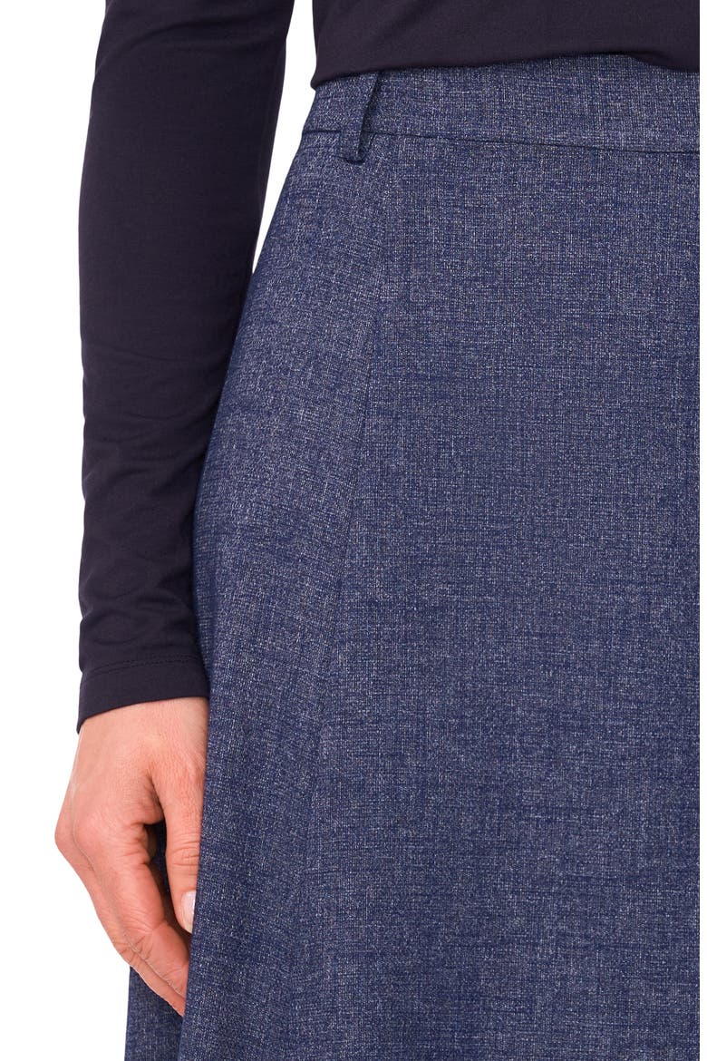 Panelled A-Line Maxi Skirt, Alternate, color, BLUE STONE