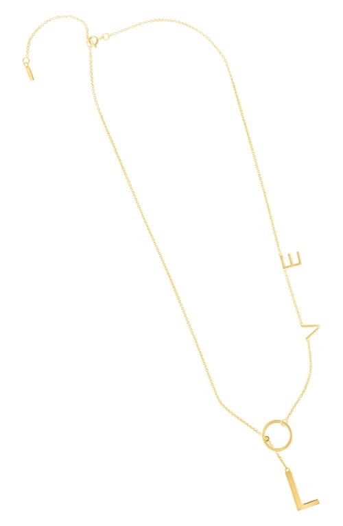 St. Moran Adjustable Love Lariat Necklace In Gold