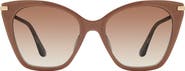 Stuart Weitzman 56mm Gradient Cat Eye Sunglasses