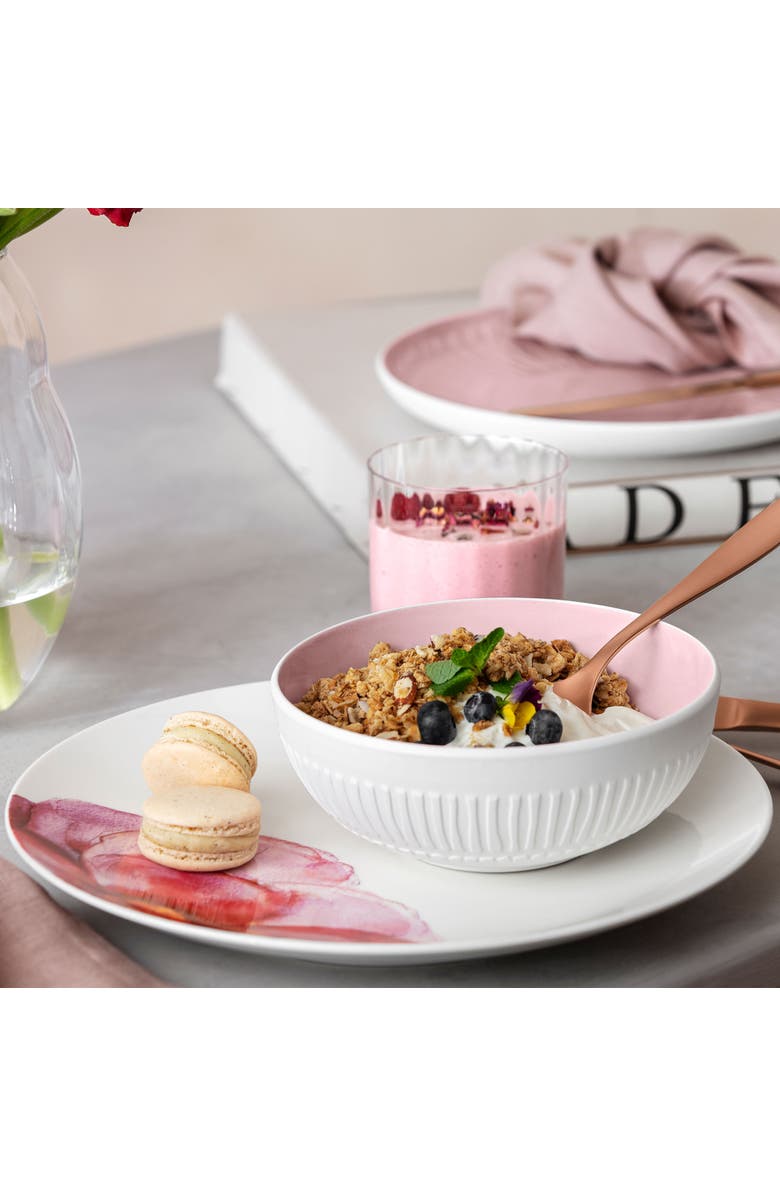 Villeroy & Boch Rose Garden Dinner Plate Coupe, Alternate, color, Pink