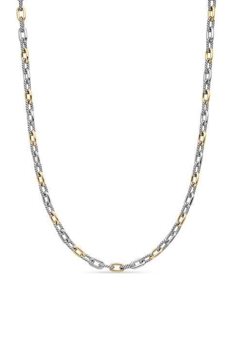 DY Madison® Sterling Silver & 18K Yellow Gold Chain Necklace, 5.5mm