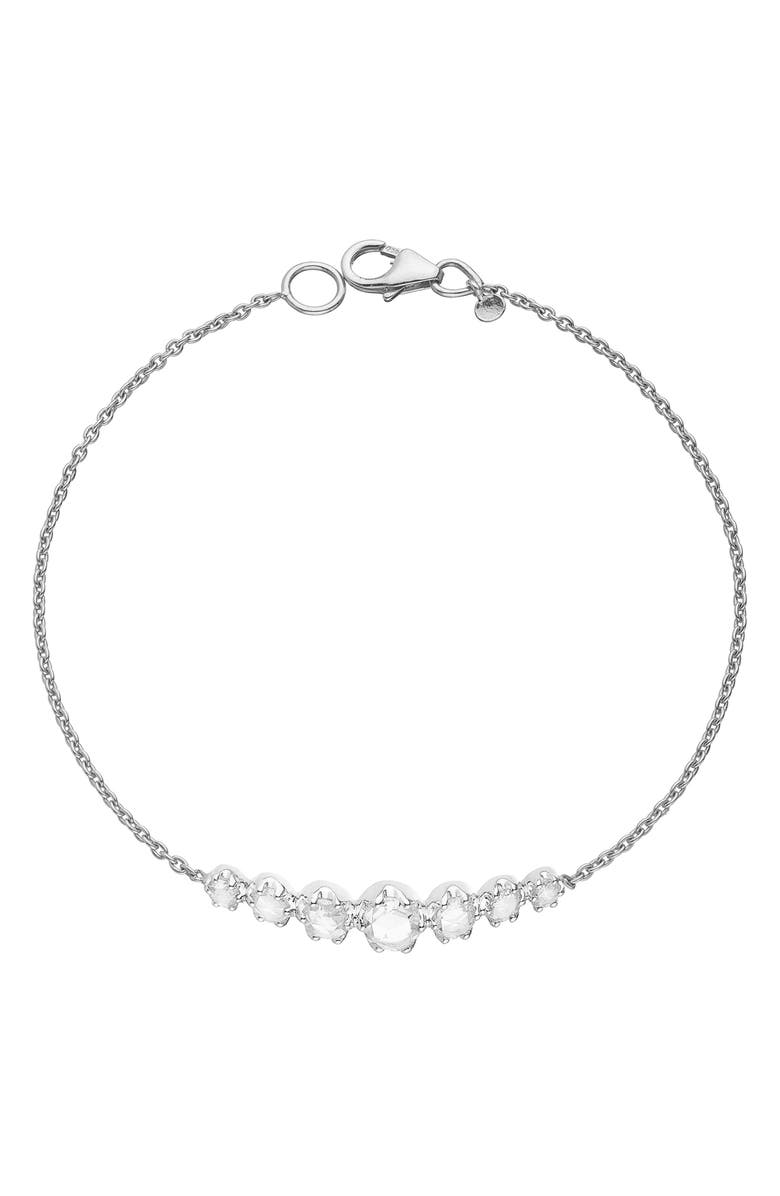 Sethi Couture Giselle Rose Cut Diamond Bar Pendant Bracelet, Main, color, 