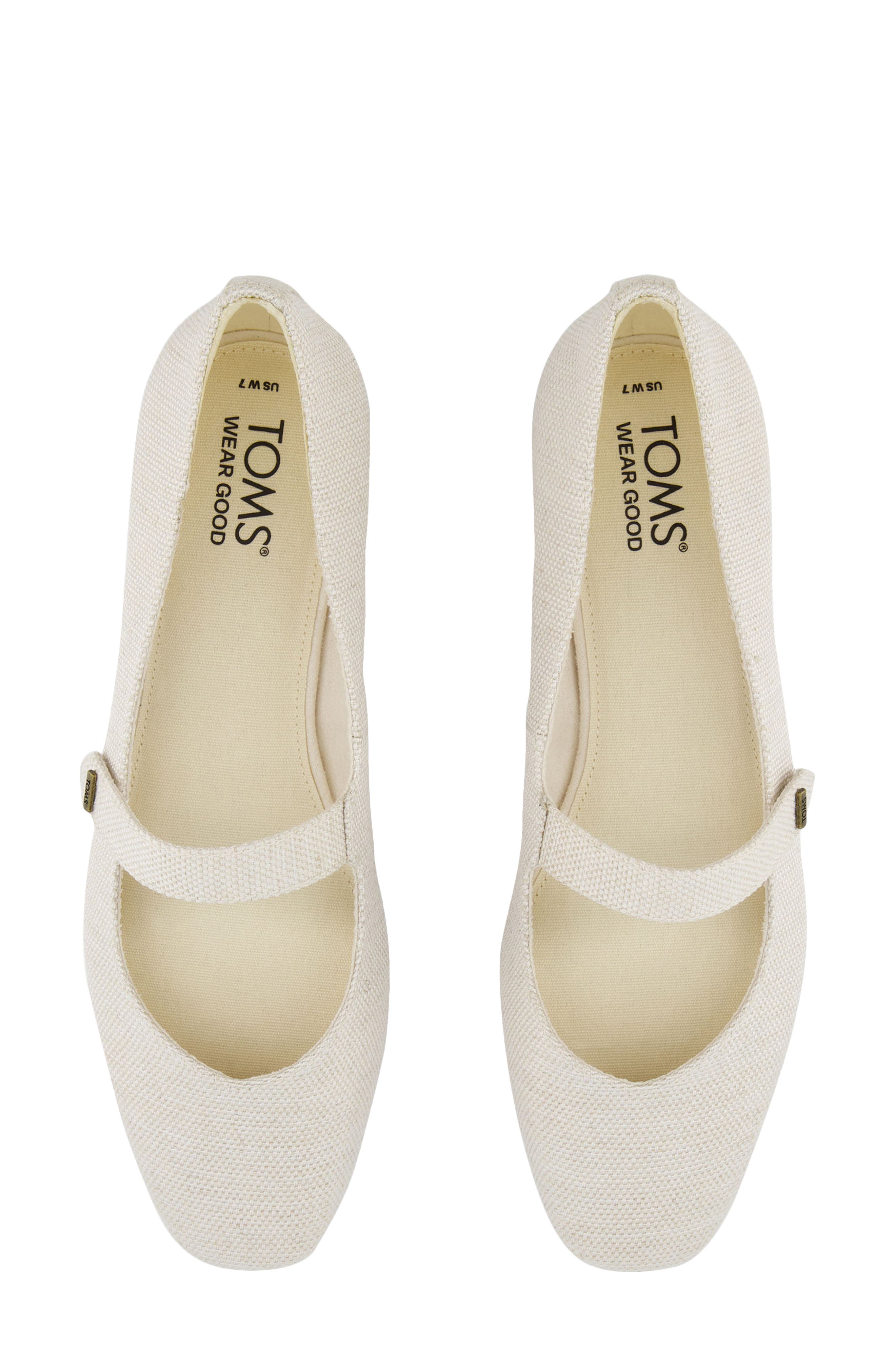 Bianca Mary Jane Flat, Alternate, color, NATURAL