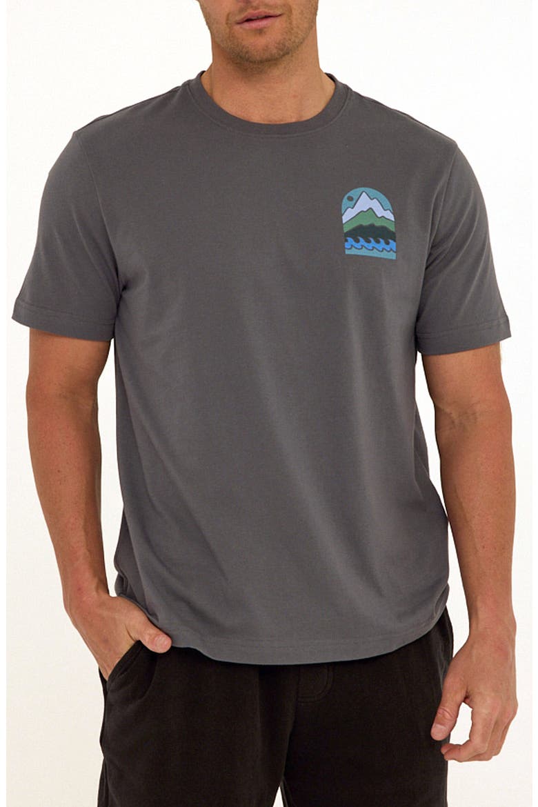 Rise & Fall Cotton Blend Graphic T-Shirt, Main, color, QUARRY