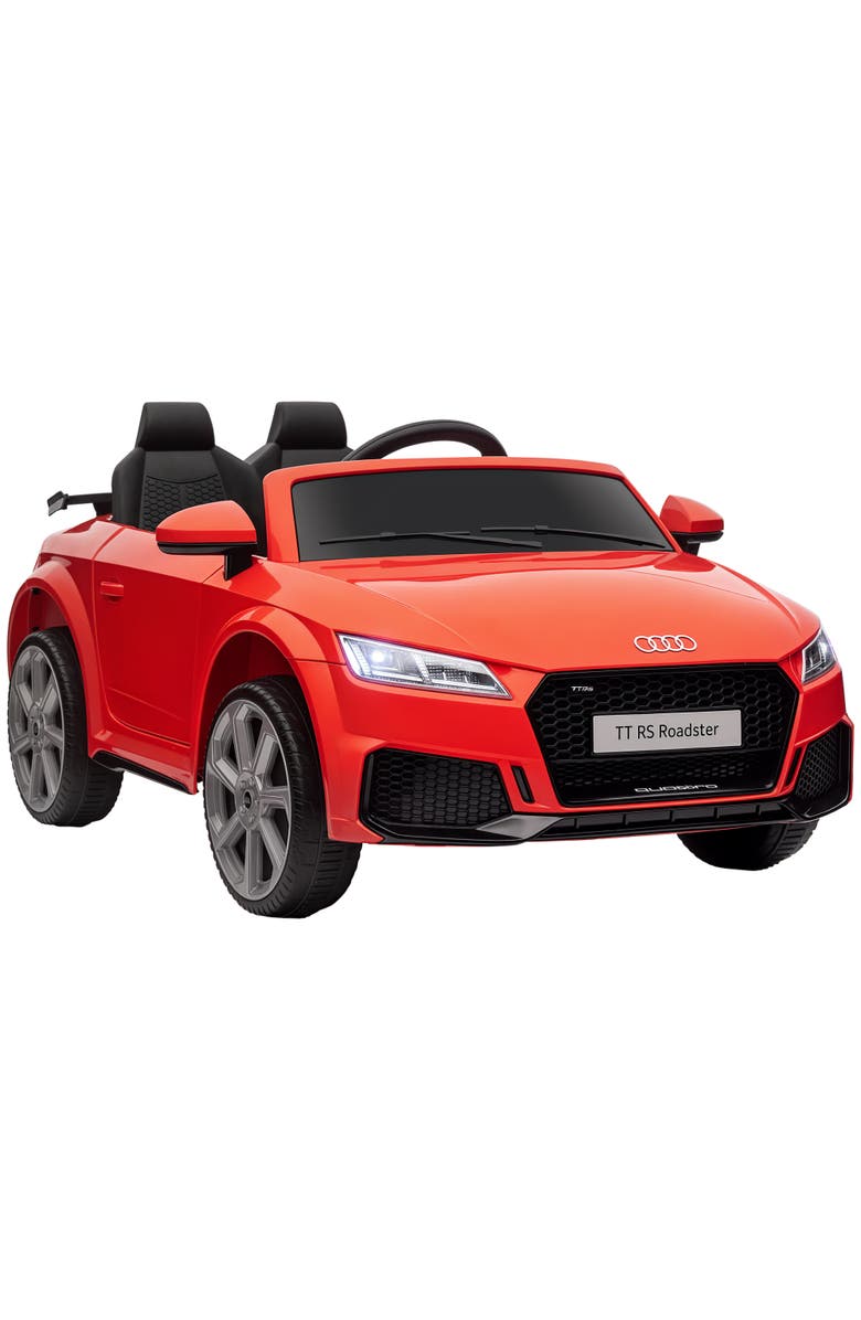Aosom 6V Ride On Car with Licensed Audi TT RS, Remote Control, Horn, Main, color, Red