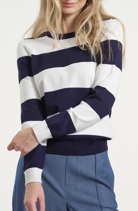 Stripe Crewneck Sweater