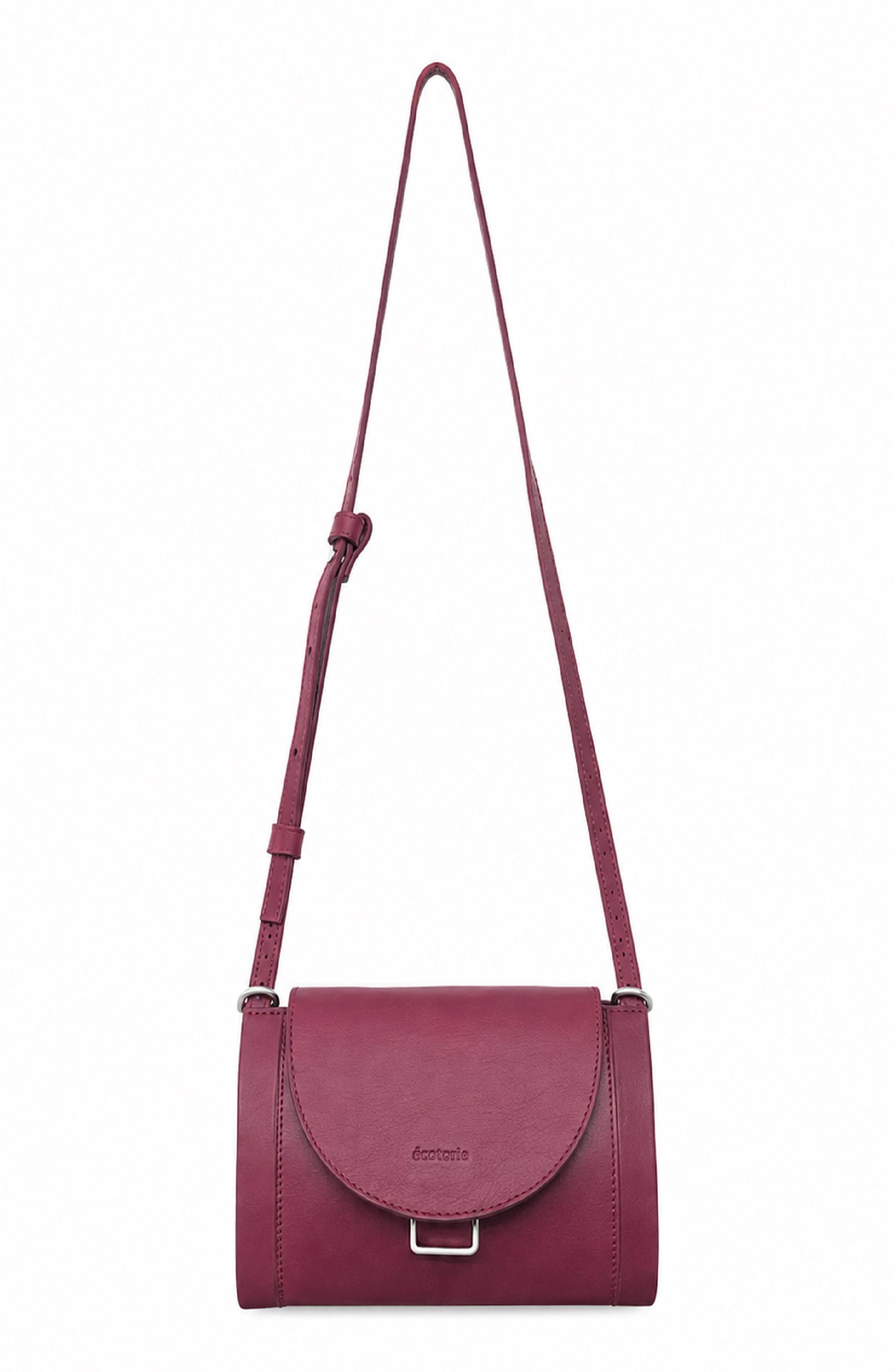 Nora Leather Crossbody Bag, Main, color, WINE