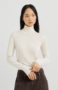 Brunello Cucinelli Cashmere and silk lightweight turtleneck sweater