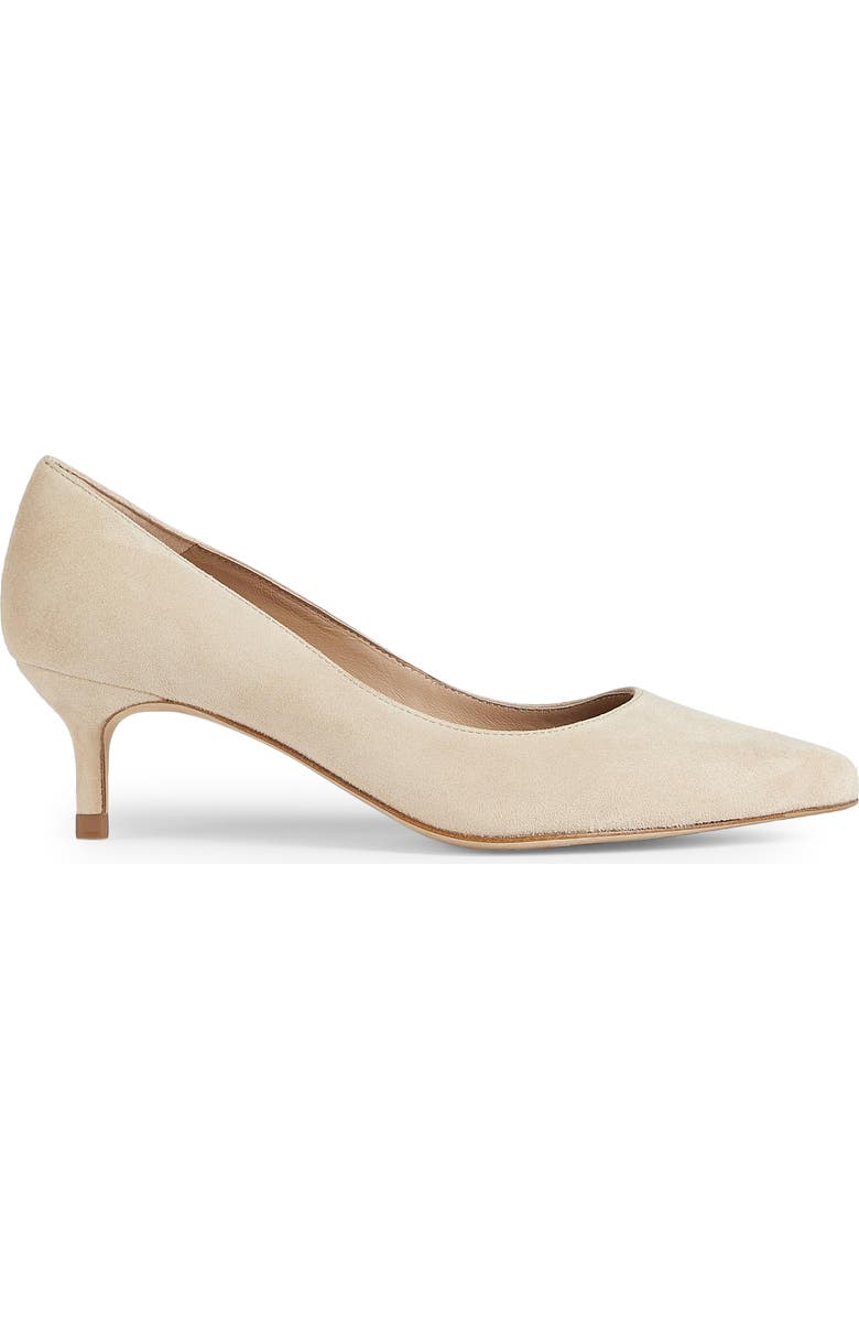 LK Bennett Audrey Pointed Toe Kitten Heel Pump, Alternate, color, Trench