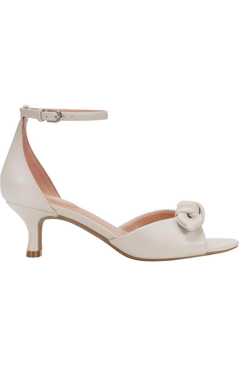 Bandolino Andora Ankle Strap Kitten Heel Sandal, Alternate, color, Ivory 150