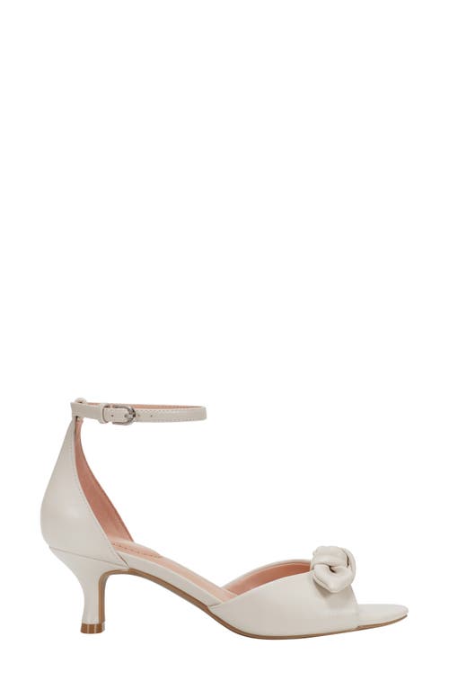 Bandolino Andora Ankle Strap Kitten Heel Sandal In Ivory 150