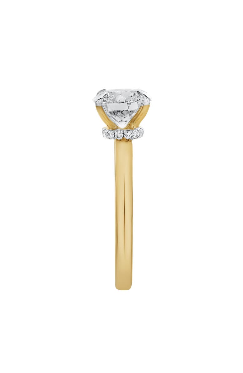 LuvMyJewelry Liora 14K Gold Round Lab Grown Diamond Hidden Halo Ring - 1.98 Ct, Alternate, color, 14K Yellow Gold