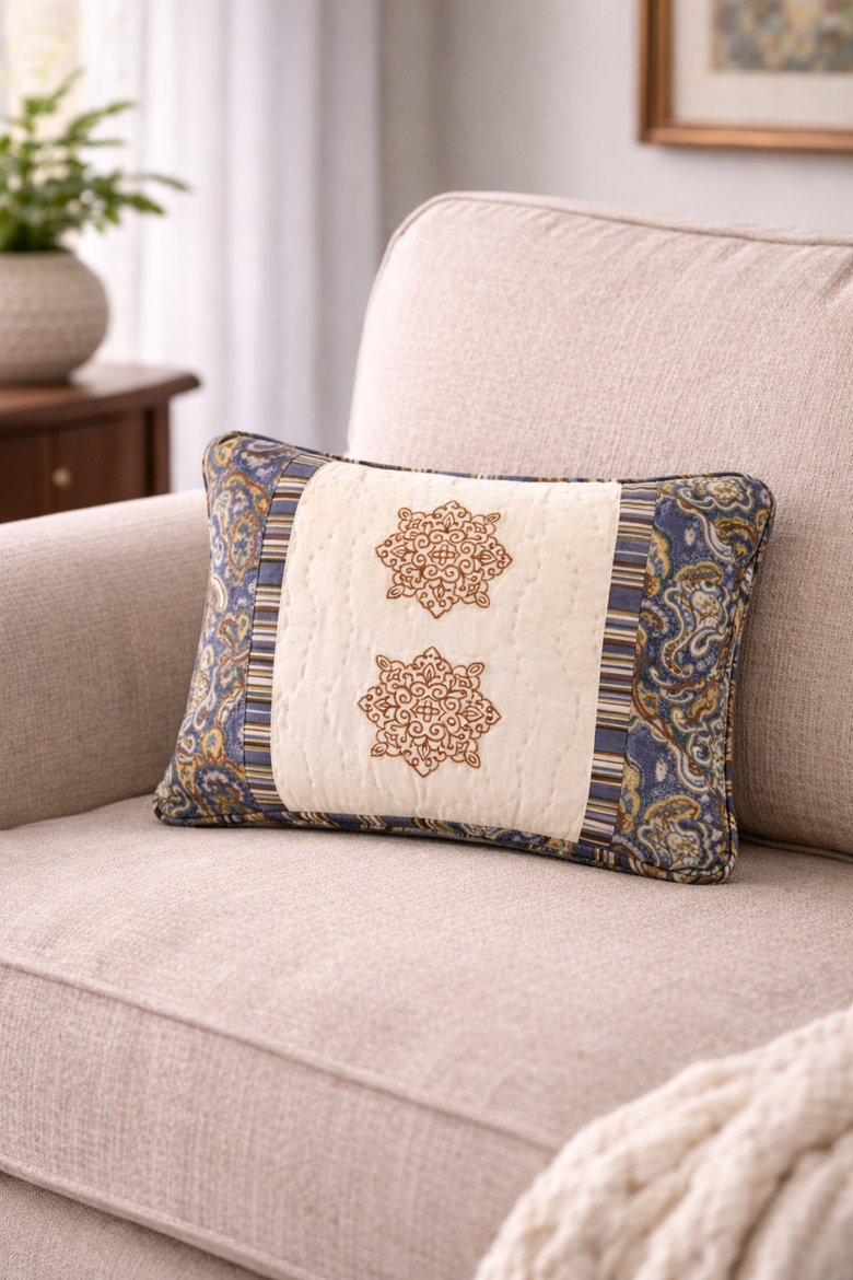 Siena Floral Embroidered Mini Accent Pillow 12" x 16", Alternate, color, Off-White