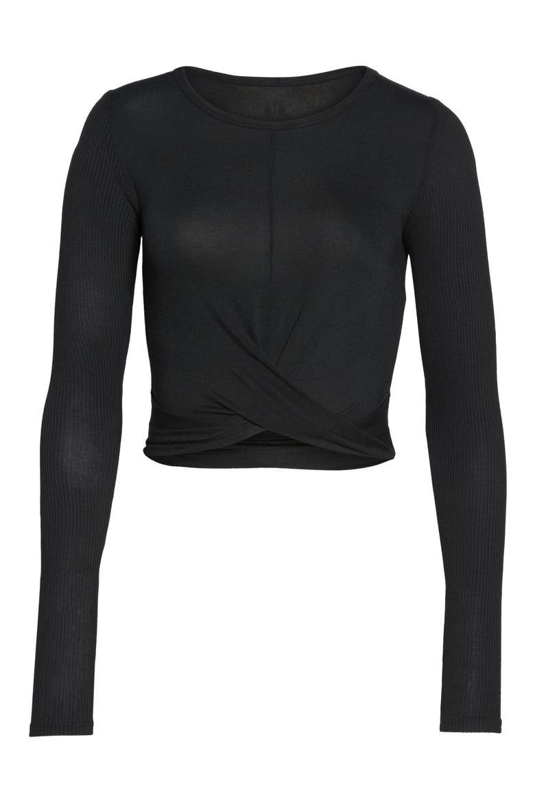 Cover Long Sleeve T-Shirt, Alternate, color, BLACK
